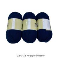 İH9641 - 310 gr. (3 Adet) Koyu lacivert İhraç Fazlası İp