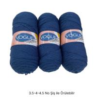 İH9646 -  580 gr. (3 Adet)  Nako vogue uzun sarım  İhraç Fazlası İp