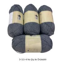 İH9666 - 420 gr. (4 Adet) Yumuşak Doku gri İhraç Fazlası İp