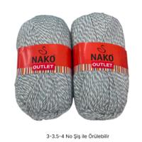 İH9681 - 536 gr. (2 Adet) Büyük çike Nako outlet  İhraç Fazlası İp