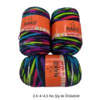 İH9683 - 990 gr. (3 Adet) Büyük çile batik nako outlet  İhraç Fazlası İp