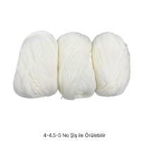 İH9699 - 450 gr. (3 Adet) Yumuşak Doku Ekru İhraç Fazlası İp