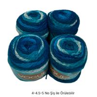 İH9714 - 366 gr. (4 Adet) Simli kek ip nako vogue  İhraç Fazlası İp