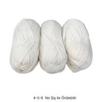 İH9752 - 334 gr. (3 Adet) Kırık beyaz İhraç Fazlası İp