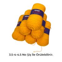 İH9757 - 1140 gr. (6 Adet) Nako Outlet Uzun Sarım İhraç Fazlası İp