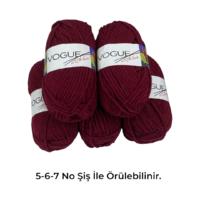 İH9762 - 450 gr. (5 Adet) %25 Yün Maxi Nako Vogue İhraç Fazlası İp