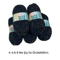 İH9784 - 580 gr. (5 Adet) Nako Outlet Moher Tweedli İhraç Fazlası İp