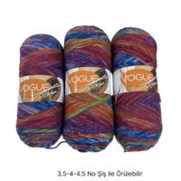 İH9797 - 750 gr. (3 Adet) Uzun sarın nako vogue  İhraç Fazlası İp