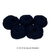 İH9844 - 354 gr. (5 Adet) Yumuşak Doku koyu lacivert İhraç Fazlası İp