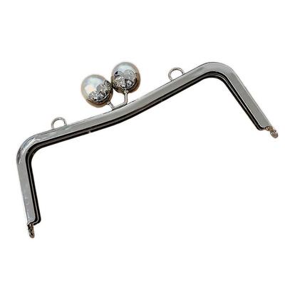 İnci Vidalı Çanta Klipsi - Burs / 20.5 cm - Gümüş (Vidalı)