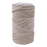 250 gr. Cotton (Pamuk) Makrome - İNDİRİMLİ 100mt 2mm / 0003 Açık Bej