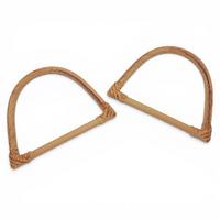İthal Plastik Bambu Çanta Sapı Çifti D Model - 14x12cm