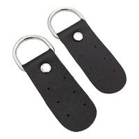 Kahverengi Deri Çanta Böce Çifti - 10x3 cm (Gümüş)