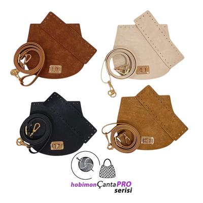 ÇantaPro - Metal Klipsli Deri Minibag Çanta Sapı Seti