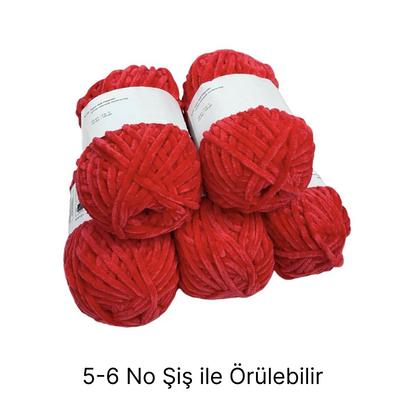 KD1675 - 500 gr. (5 Adet) Standart kalınlık Kadife İhraç Fazlası İp