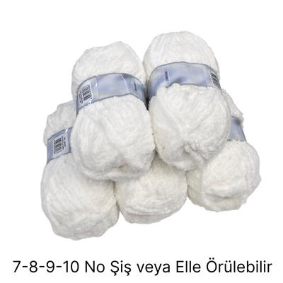 KD1691 - 500 gr. (5 Adet) Kalın softy yumuşacık 66 mt lik  5 yumak Kadife İhraç Fazlası İp