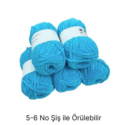 KD1749 - 500 gr. (5 Adet) Standart kalınlık Kadife İhraç Fazlası İp