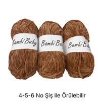 KD2087 - 300 gr. (3 Adet) Standart kalınlık kadife İhraç Fazlası İp