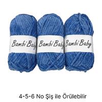 KD2094 - 294 gr. (3 Adet) Simli Standart kalınlık kadife İhraç Fazlası İp