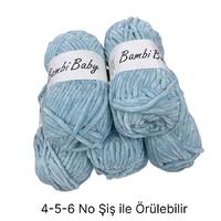 KD2146  - 500 gr. (5 Adet) Standart kalınlık Kadife İhraç Fazlası İp