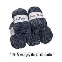 KD2264 - 550 gr. (5 Adet) Standart kalınlık Kadife Füme İhraç Fazlası İp