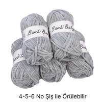 KD2431 - 550 gr. (5 Adet) Simli Standart kalınlık Kadife İhraç Fazlası İp