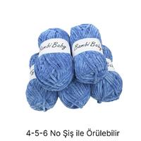 KD2443 - 500 gr. (5 Adet) Standart kalınlık Kadife İhraç Fazlası İp