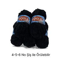 KD2507 - 440 gr. (5 Adet) Standart kalınlık kadife siyah İhraç Fazlası İp