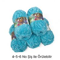 KD2537 - 526 gr. (5 Adet) Simli Kadife İhraç Fazlası İp