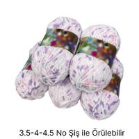 KD2680 - 520 gr. (5 Adet) İnce kadife benekli Kadife İhraç Fazlası İp