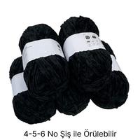 KD2727 - 500 gr. (5 Adet) Standart kalınlık Siyah Kadife İhraç Fazlası İp