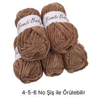 KD2934 - 500 gr. (5 Adet) Standart kalınlık Kadife İhraç Fazlası İp