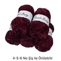 KD3037 - 550 gr. (5 Adet) Standart kalınlık Kadife İhraç Fazlası İp