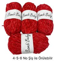 KD3056 - 400 gr. (4 Adet) Simli Standart kalınlık  Kadife İhraç Fazlası İp