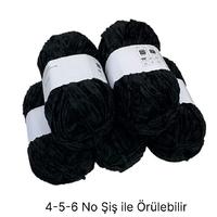KD3084 - 500 gr. (5 Adet) Standart kalınlık SiyahKadife İhraç Fazlası İp