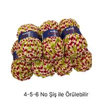 KD3237 - 740 gr. (7 Adet) Simli standart kalınlık  Kadife İhraç Fazlası İp