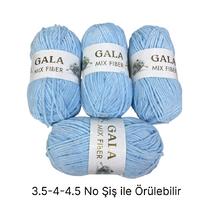 KD3309 - 400 gr. (4 Adet) İnce kadife bebe mavi  Kadife İhraç Fazlası İp