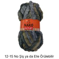 KD3396 - 280 gr. (1 Adet) Nako teddy outlet  Kadife İhraç Fazlası İp