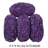 KD3404 - 400 gr. (4 Adet) Fantazi Standart kalınlık Kadife İhraç Fazlası İp