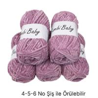 KD3425 - 500 gr. (5 Adet) Standart kalınlık Kadife İhraç Fazlası İp