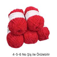 KD3456 - 500 gr. (5 Adet) Standart kalınlık Kadife İhraç Fazlası İp