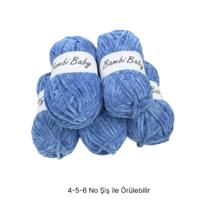 KD3567 - 500 gr. (5 Adet) Standart kalınlık Kadife İhraç Fazlası İp