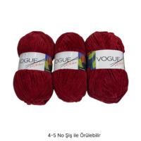 KD3586 - 600 gr. (3 Adet) İnce kadife nako vogue Kadife İhraç Fazlası İp