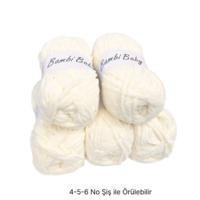 KD3658 - 560 gr. (5 Adet) Standart kalınlık kadife krem Kadife İhraç Fazlası İp