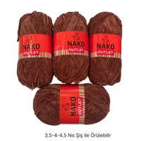 KD3751 - 820 gr. (4 Adet) İnce kadife nako outlet Kadife İhraç Fazlası İp