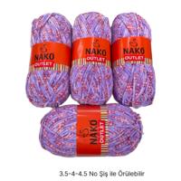 KD3755 - 854 gr. (4 Adet) İnce kadife nako outlet Kadife İhraç Fazlası İp