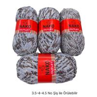KD3757 - 900 gr. (4 Adet) İnce kadife nako outlet  Kadife İhraç Fazlası İp
