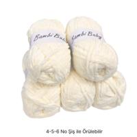 KD3777 - 500 gr. (5 Adet) Standart kalınlık kadife krem Kadife İhraç Fazlası İp