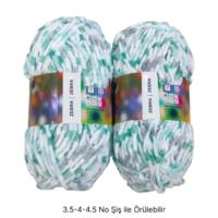 KD3798 - 224 gr. (2 Adet) Benekli ince  Kadife İhraç Fazlası İp
