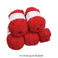 KD3887 - 550 gr. (5 Adet) Standart kalınlık Kadife İhraç Fazlası İp